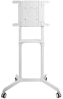 PureMounts PM-CART-80W TV Standfuß für LCD/LED/Plasma Bildschirme von 94-178 cm (37-70 Zoll) matt-weiß, bis VESA 600x400