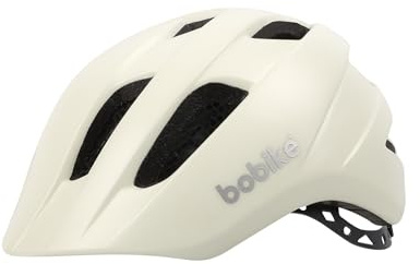 BOBIKE 8742100008 - Casco EXCLUSIVE da bicicletta per bambini Taglia S regolabile (52-56 cm) che si combina perfettamente con i seggiolini di sicurezza Go in a colori Crema Cosy