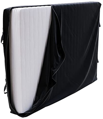 Dreamzie Madrasskydd 120 x 200 cm för förvaring och flytt (tillverkad i EU och ÖKO-TEX-certifierad – tjocklek 25 cm) – förvaringsväska med dragkedja för madrasser
