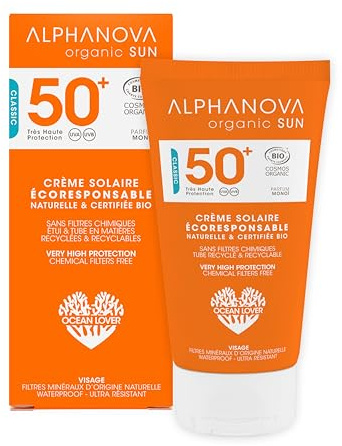 Alphanova Sun solkräm ansikte ekologiskt ansvarig SPF50+ Bio 50 g