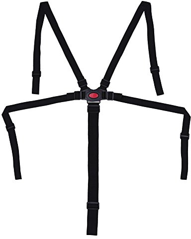 Arnés Silla Bebé 5 Puntos Cinturón Seguridad, Titular Correa Cinturones Seguridad Gancho Giratorio Ajustable Universal Paseo Coche para Hombro Trona Cochecito Carro Protección Segura Niños Negro