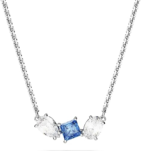 Swarovski Mesmera Anhänger, Rhodinierte Damenhalskette mit Strahlenden Swarovski Kristallen