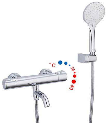 UNLOU Thermostatic Shower Faucets Bathroom Thermostatic Mixer Bathroom Thermostat Bathtub Faucet Mixers taps