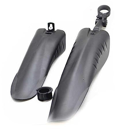 VANZACK Mountain Bike Mud Guards Set Adjustable Front and Rear Mud Flaps Black Waterproof Compatible Mountain Bikes Suitable for Off-road Riding