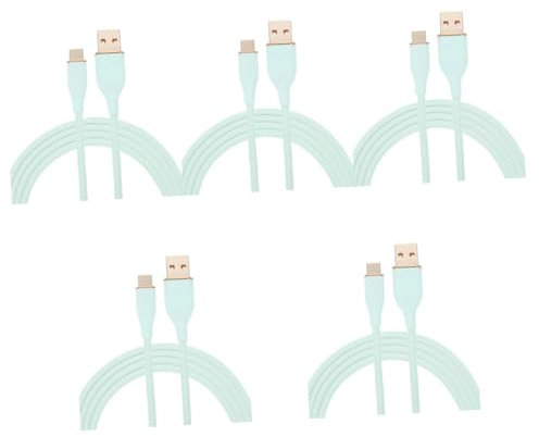 Housoutil 5 Pz Dati Di Ricarica Del Telefono Cavo Dati Flessibile Cavo Di Ricarica Del Telefono Cellulare Lungo Cavo USB Di C Adattatore Di Interfaccia Di C Cavo USB