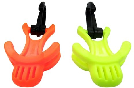 Uozonit 2 Mundstück Octopus Halter Tauchregler Tauchen Halter Diving Webbing Regulator Octopus Mundstückhalter befestigt mit Drehclip, Tauchzubehör
