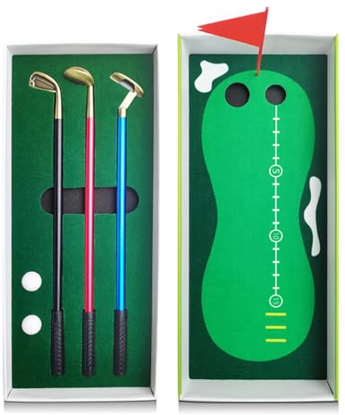 Lembeauty Minigolf-Stiftspiel,Golfschläger-Stifte - Kleines Desktop-Golf-Putting-Green-Spiel mit Minibällen - Desktop-Golfballspiel, Belohnungen, Abschlussfeiern, Jubiläen