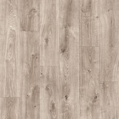Dusky Elegant Plank Effect Eclipse Vinyl Flooring 2mm Thick Lino Roll Bathroom Kitchen (3m Wide x 3.5m Long)