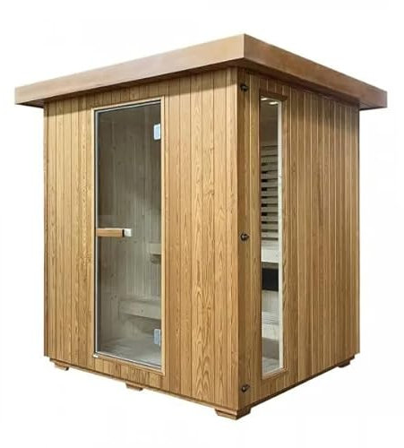 Bagno Italia Sauna de 198 x 200 cm combinada con infrarrojos y finlandesas con Bluetooth