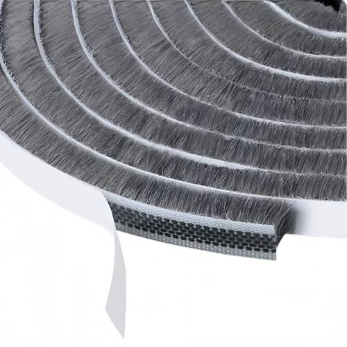 ligiyoto Window Weather Stripping Door Seal, 33 Ft Self-Adhesive Winter Insulation Strip for Exterior Front Door Frame Window Soundproofing Noise Cancelling Window Inserts, 0.35Wide x 0.2Thick, Gray