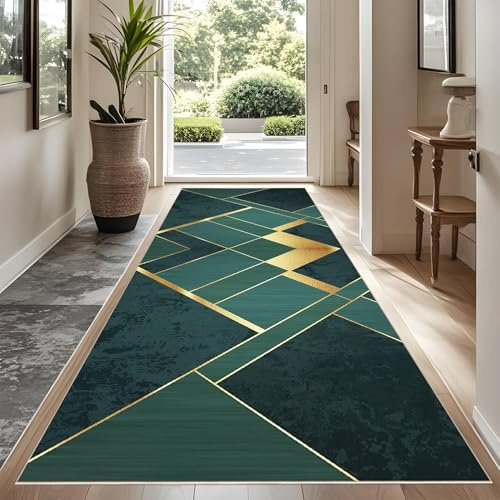 YUEAENK Läufer Teppich für Flur 50 x 200 cm küchenteppich rutschfest schmutzfangmatte waschbar Läufer für Küche Flur & Wohnraum Küchenläufer für Entryway Wäsche Daneben