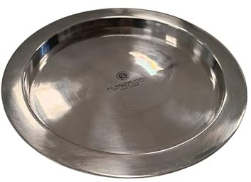 A.G. Spalding&Bros. Dekorationsobjekt Runder Teller Large 862882 Taschenleerer Unisex Aluminium Silber