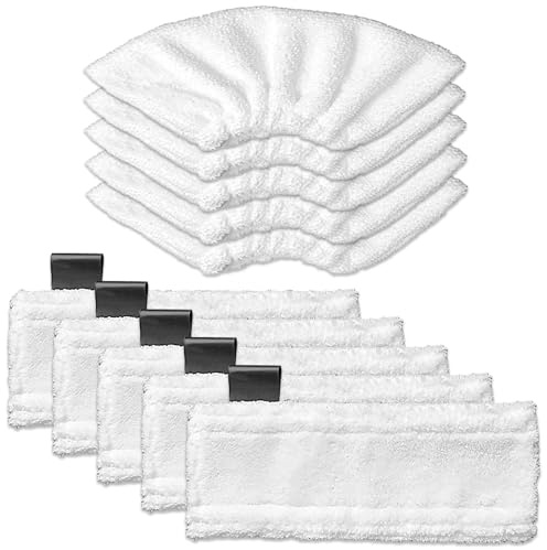 10 Waschbare Mikrofaser-Tuchset (Bodendüse + 5 Handdüse) für Kärcher Dampfreiniger EasyFix SC 2, SC 3, SC 4, SC 5, Ersatztuch für alle Böden, hervorragende Reinigungsergebnisse