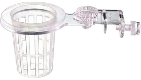 Aquarien Pflanzenständer Pflanzenzucht mit Clip für aufgetauchte Aquaponische Dekorationen, Korb, Zubehör, Aquariumhalter, transparent