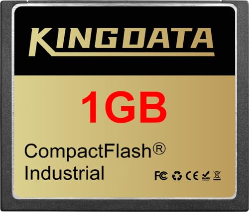 KINGDATA 1Go Carte mémoire Compact Flash Industrielle FAT16 Type I pour équipements industriels et appareils Photo numériques Anciens