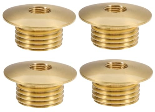 Alipis 4pcs Lamp Shade Hardware Metal Nut Screw Threaded Lamp Holder Fittings Replacement Parts for Ceiling Lampshade