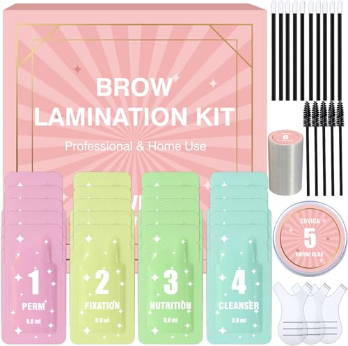 Brow Lift Kit Sourcil – Coffret de 5 Sachets pour des Sourcils Sculptés et Fixés, Laminage DIY Facile à Longue Tenue – Idéal pour Débutants, Résultat de Salon à la Maison