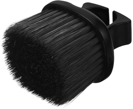 TOYANDONA Brosse à Cou Coupe de Cheveux en Plastique Noir, Facile à Nettoyer Entretenir, pour Usage Personnel à Domicile Salon