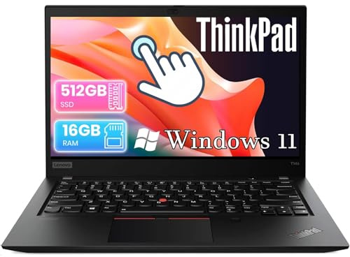 Lenovo Thinkpad T14s Gen3 Laptop Touchscreen, 14in FHD (1920x1080) Windows 11 Pro Laptop, Core i7-1265u, 512GB SSD, 16GB RAM, Qwerty Keyboard, HDMI (Renewed)