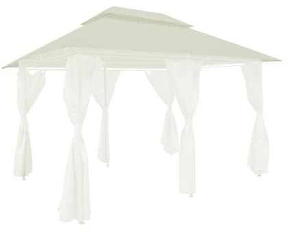 Ersatzdach Pavillon Girona 3x4 m – BEIGE – Wetterfest & Reißfest
