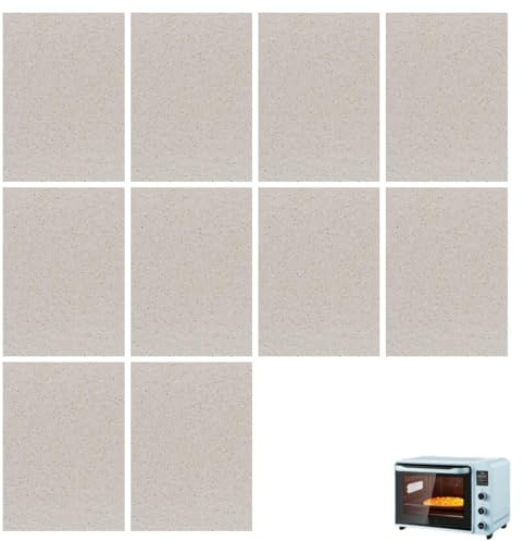 FUHAMJ 10 Piezas Placa Mica Microondas, Placa Mica Microondas Universal, 15 * 12Cm Hojas De Microondas Horno Cubierta De Guía Para Horno Hoja De Mica Cortable De La Guía De Onda