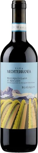 Vita Mediterranea Montepulciano d'Abruzzo DOC - Vino Rosso, 750 ml (Confezione da 5)