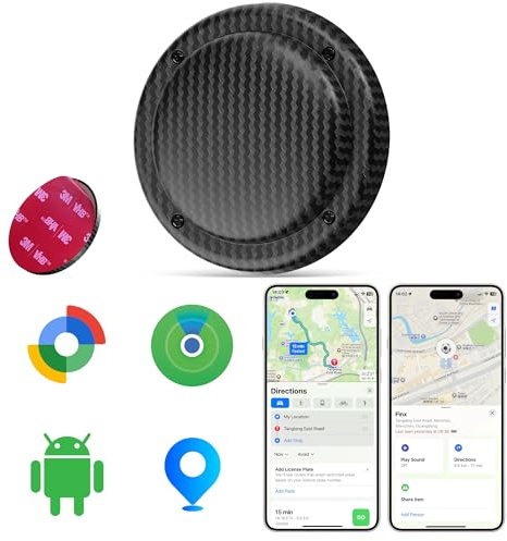 MiLi Traceur Bluetooth Adhésif 3M sans Abonnement, Compatible avec Apple “Localiser” ou Android “Localiser”, Balise de Localisation pour Vélo, Ski, Trottinette, Skateboard et Valise