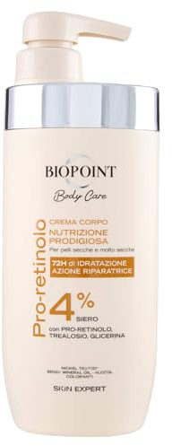 Biopoint - Crema corporal nutrición prodigiosa, acción nutritiva y protectora para la piel seca y muy seca, ideal para hombre y mujer, aporta elasticidad y suavidad, 500 ml