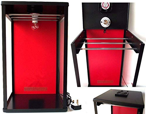 Biltong Maker with RED Back Panel, Beef Jerky Dehydrator, 100g Free Spice and Light Bulb