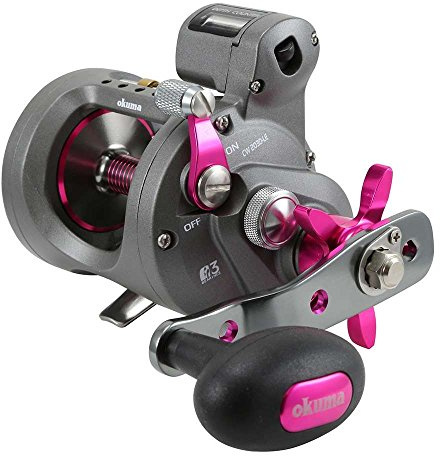 Okuma Coldwater Schlepprolle für Damen, leicht, Graphit, rund