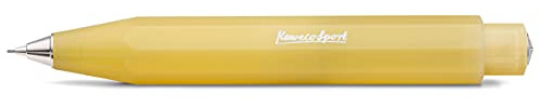 Kaweco Frosted Sport Sweet Banana 0,7 mm HB I 12 g portamine leggere ed estive, penna a pressione ricaricabile, colore giallo