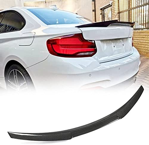 TGFOF Echte Carbon Kohlefaser Heckspoiler für BMW F22 F87 M2 220i 228i 230i M235i M240i Coupé 14-19 Auto Kofferraumdeckel Spoiler Flügel Lippe M4V-Typ