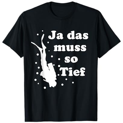 Tauchen Tshirt für Scuba Diving Dive Apnoe Tauchsport Herren T-Shirt