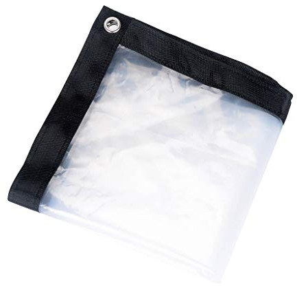 wasserdichte transparente Plane, Schutzplane 1Mx1M/1Mx2M/2Mx2M/2Mx3M/2Mx4M Strapazierfähige transparente wetterfeste Plane Faltbar Kunststofftuch 5 Größen für Choose