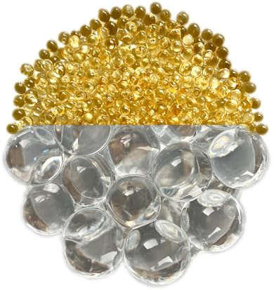trendfinding 500 g de Cristal granulado Decorativo con retención de Agua, tamaño de Grano 6 8 mm, decoración para Flores y Plantas, Muy Duradero, versátil