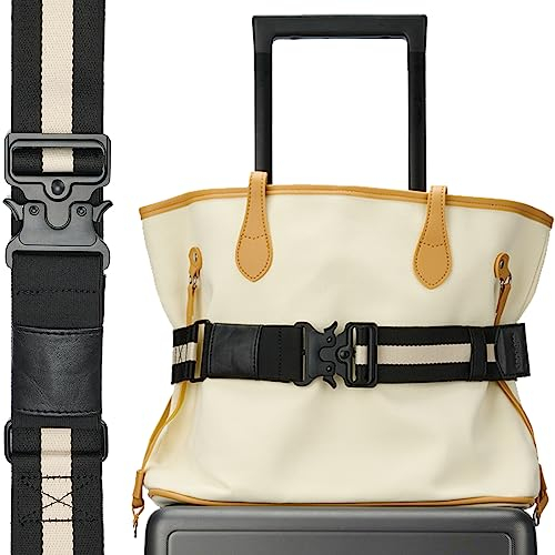 Koffergurt, Kofferband, Stilvoll & Verstellbare Gepäckgurt zum Handgepäck am Koffer Befestigt, Reisezubehör für Koffer Reisetasche