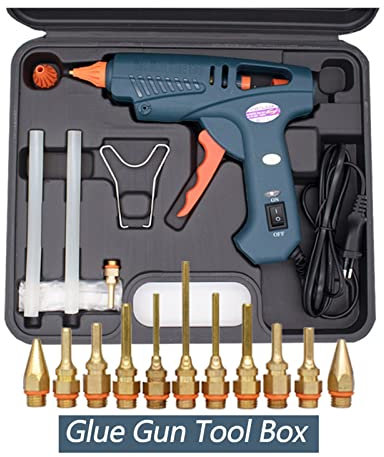 Sciogli le pistole artigianali Pistola for colla Borsa for attrezzi 50W/150W 100W Pistola for colla a caldo Ugello in rame for 11mm Colla Stick Adesivo Pistola a caldo for artigianato Scuola Arti fai