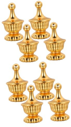 Artibetter 8stücke Goldene Lampenfiniale Retro Lampenschirm Dekoration Für Tischlampen Nachttischlampen Stilvolle Akzente Für Wohnzimmer Schlafzimmer Und Büros