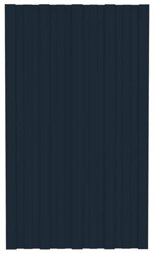 Sufrk Dachpaneele 36 STK. Verzinkter Stahl Anthrazit 80x45 cm Wellplatten Dach Dachplatten Bleche FüR Dach Wellblechplatten FüR Dach