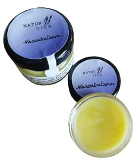 NaturTier Nasenbalsam 30 ml Nasencreme Nasenpflege - 100% Natürliche Inhaltsstoffe - Hund, Katze, Pferd