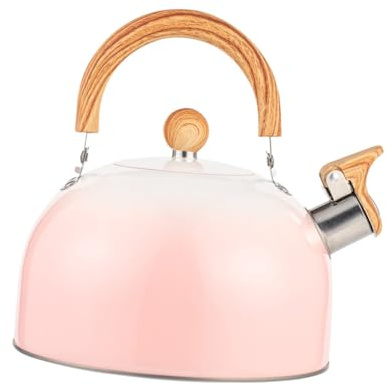 LABRIMP Bouilloire Sifflante 3l En Acier Inoxydable, Compatible Cuisinière Gaz Et Induction, Pichet D'eau Solide Cuisine Et Camping, Théière Métal Pratique Avec Poignée Ergonomique