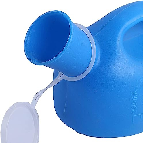 Botella de orina, urinario masculino portátil, urinario masculino portátil de 2000 ml, reutilizable, for orinal, recolector de orina, inodoro de viaje