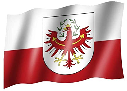South Tyrol Flag with Crest Country Flag English County Flag/Eyelet Hoisting Flag 150 x 90 cm, good quality