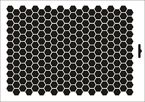 UMR-Design W-181 Hexagon S Wand/Textilschablone Grösse A4