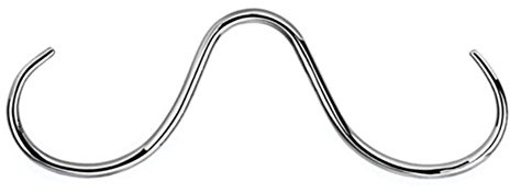 eeddoo Septum-Piercing Schnauzer Silber Edelstahl