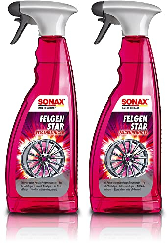 SONAX 227400 Felgenstar Felgenreiniger Spezialreiniger Felgen Reiniger 2X 750ml