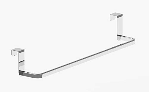 BAIKAL Toallero de Baño, Opción Colgante o de Taladro. Diferentes Modelos y Acabados. Disponible en Cromo Brillo y en Negro Mate. Fácil Instalación. Laton Cromado