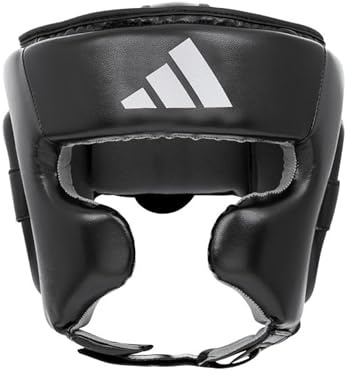 adidas Speed Head Guard Verstellbarer Rutschfester Kopfschutz für Wangen, Stirn und Gehörschutz, zugelassener Kopfschutz für Boxen