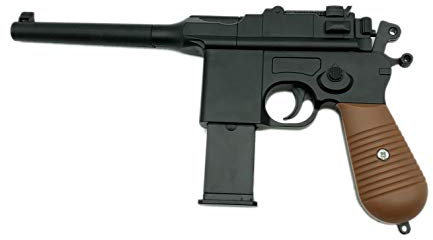 Softair Pistole Metall Rayline RV10 (Manuell Federdruck), Nachbau im Maßstab 1:1, Länge: 24,5cm, Gewicht: 360g, Kaliber: 6mm, Farbe: Schwarz - (unter 0,5 Joule - ab 14 Jahre)