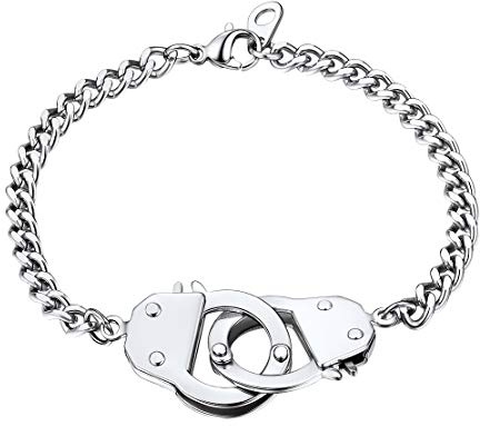 FindChic Kette/Armband/Fußkette für Damen Mädchen Handschnellen Choker Halskette Aesthetic kette Handschnellen Armband für Valentinstag Geburtstag